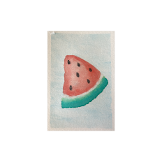 Watercolor Watermelon Hand Painted Printable