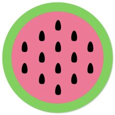 Watermelon Slice, Watermelon round