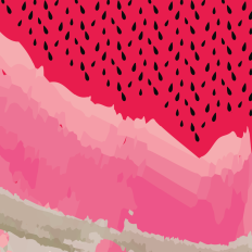 Abstracted Watermelon Printable Pattern Paper