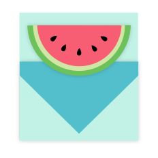 Watermelon Tuck In Card