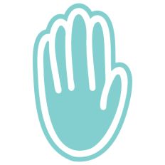 Waving Hand Outline