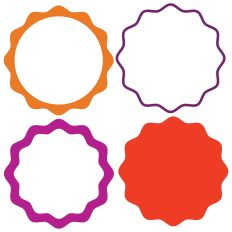 Wavy Circle Frame Border Shape
