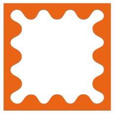 Wavy Aperture Square Frame