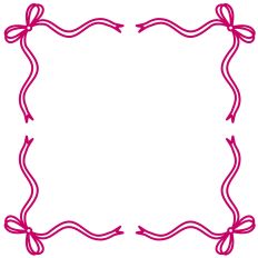 Wavy Ribbon Bow Flourish Corners