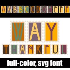 Way Thankful Color Font