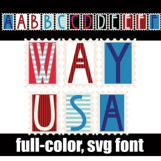 Way USA Color Font