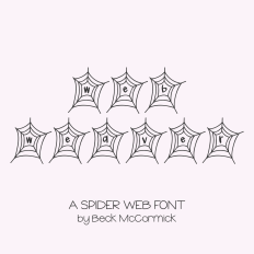Web Weaver - A Spider Web Font