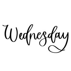 Wednesday - Calendar Label
