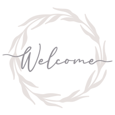 Welcome In Elegant Wreath