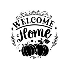 Welcome Home – Script Fall Sign