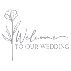 Floral Welcome To Our Wedding Design