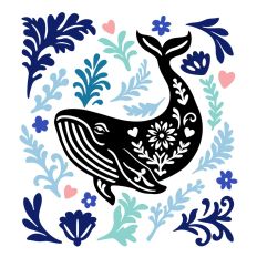 Whale folk style