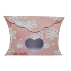 box pillow with heart