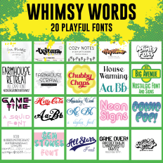 Whimsy Words: 20 Playful Fonts