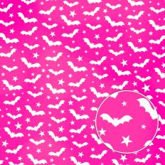 Pink Bats Halloween Background Pattern