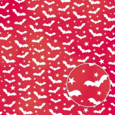 Red Bats Halloween Background Pattern