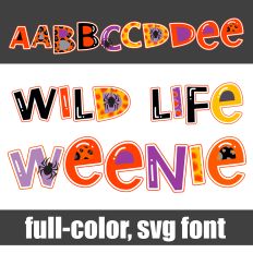 Wild Life Weenie Color Font