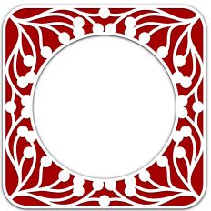 Wild Berry Branches Aperture Frame