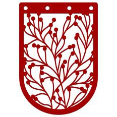 Wild Berry Branches Bunting Garland Pennant Flag