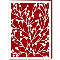 Wild Berry Branches Greetings Card