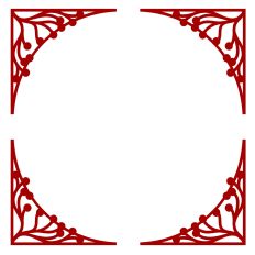 Wild Berry Lace Corners