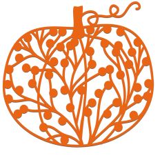 Wild Berry Branches Pumpkin