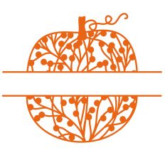 Wild Berry Pumpkin Split Border