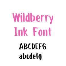 Wildberry Ink Font