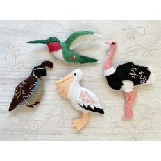 Wild Birds felt sewing pattern