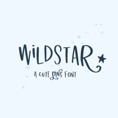 Wildstar Sans Font - Cute Crafty Font