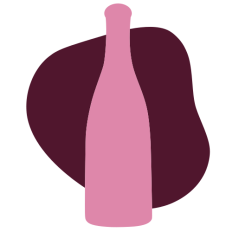 Wine Bottle with Decorative Shape