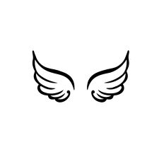 angel wings svg cutting file