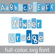 Winter Grudge Color Font