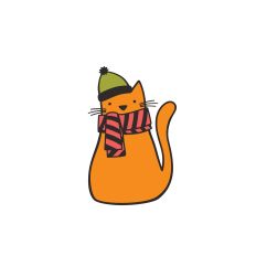 Winter cat