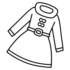Winter Dress Outline