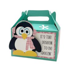 Winter Penguin Gable Box 3D Box
