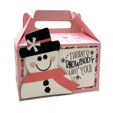 Winter Snowman Gable Box 3D cut file