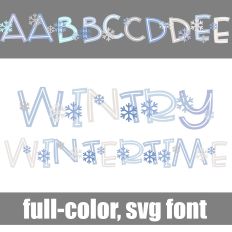 Wintry Wintertime Color Font