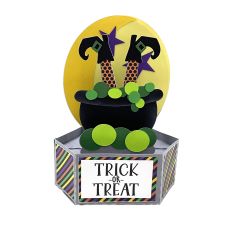 Witch Cauldron Platform Pop Up Box Card
