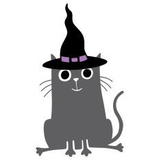 witch hat cat