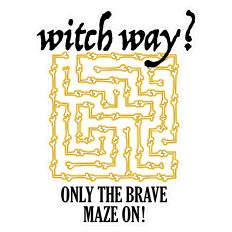 WITCH WAY PRINT AND CUT BONE MAZE HALLOWEEN FALL