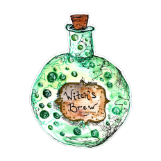 Witch's Brew Potion Bottle