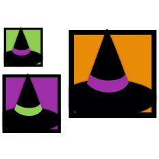 Halloween Witch Hat Fold Over Card