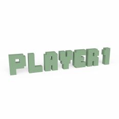 Pixel 3D Word | PLAYER 1