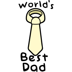 world's best dad tie