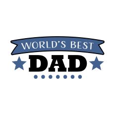 World’s Best Dad SVG – Bold Banner Father’s Day Cut File for Silhouette Studio