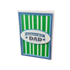 World's Best Dad 3D Shadowbox Card SVG