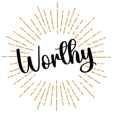 Worthy Word Art Decal | Christian Iron-On SVG | Faith T-Shirt Design