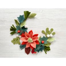 Christmas Greenery felt pattern for wreaths, garlands, ornaments