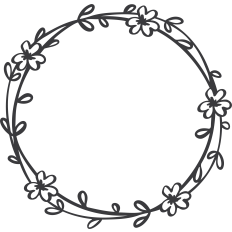 Wreath with flowers